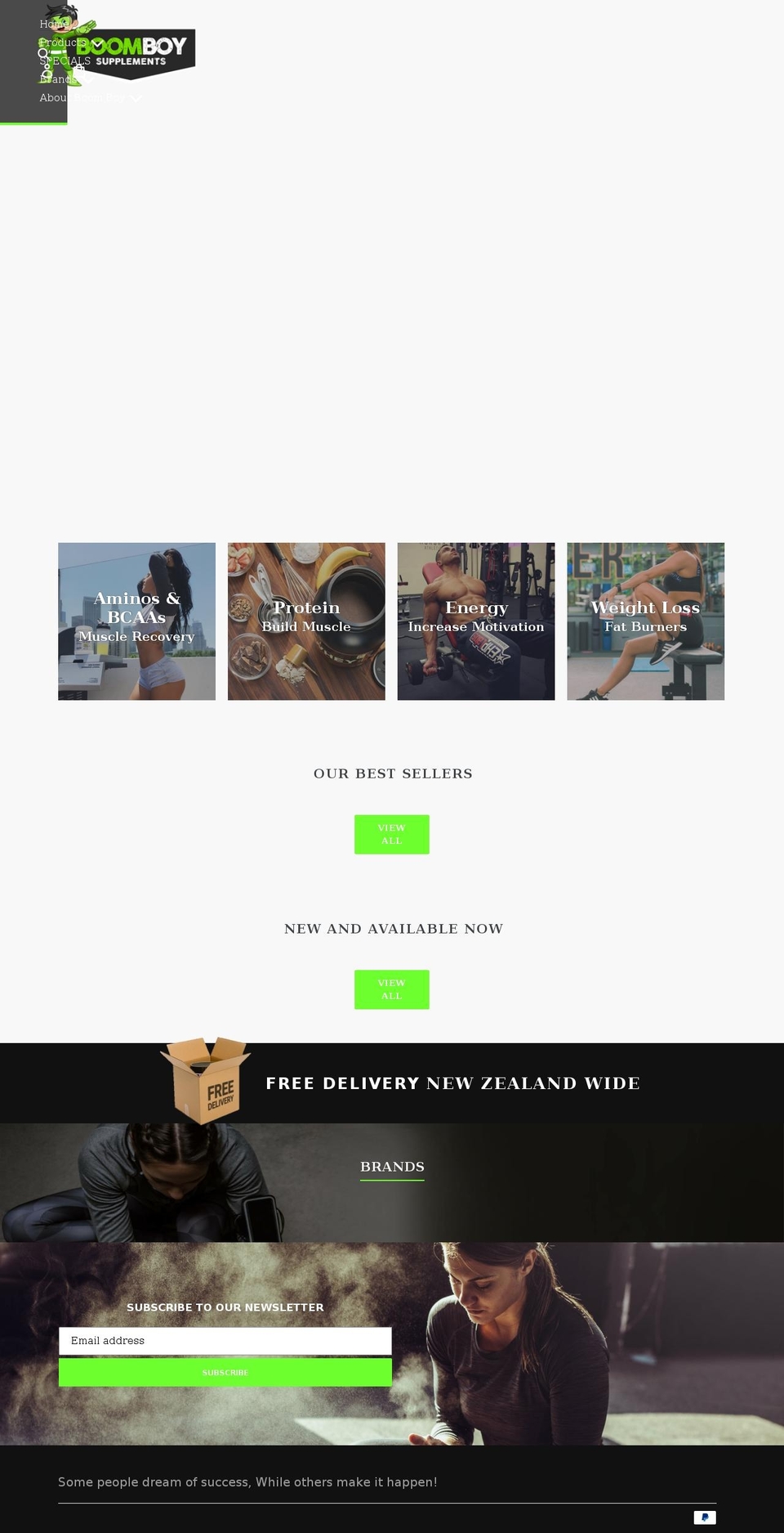 boomboy.co.nz shopify website screenshot