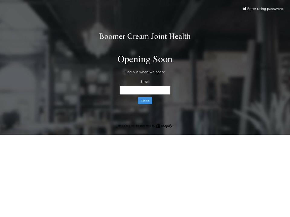 boomercream.com — Shopify storefront screenshot