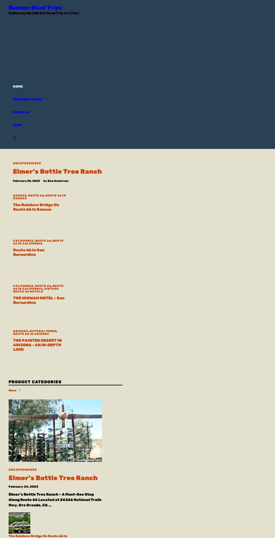 boomerroadtrips.com shopify website screenshot