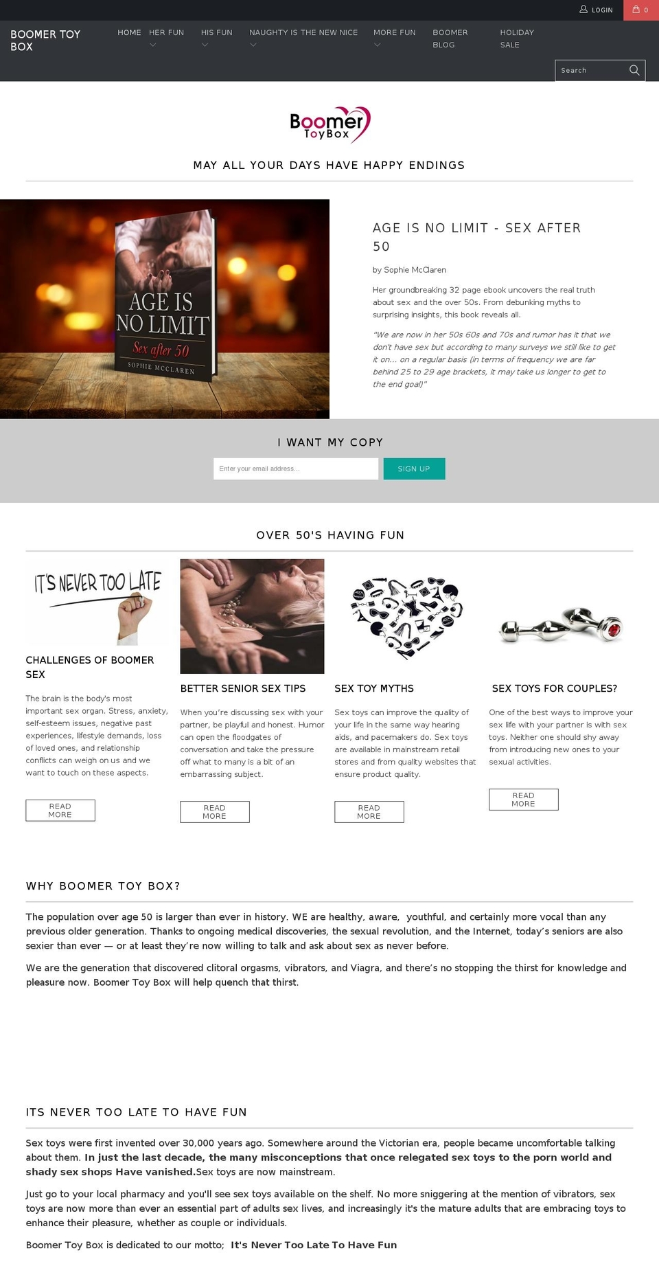 boomertoybox.com — Shopify storefront screenshot