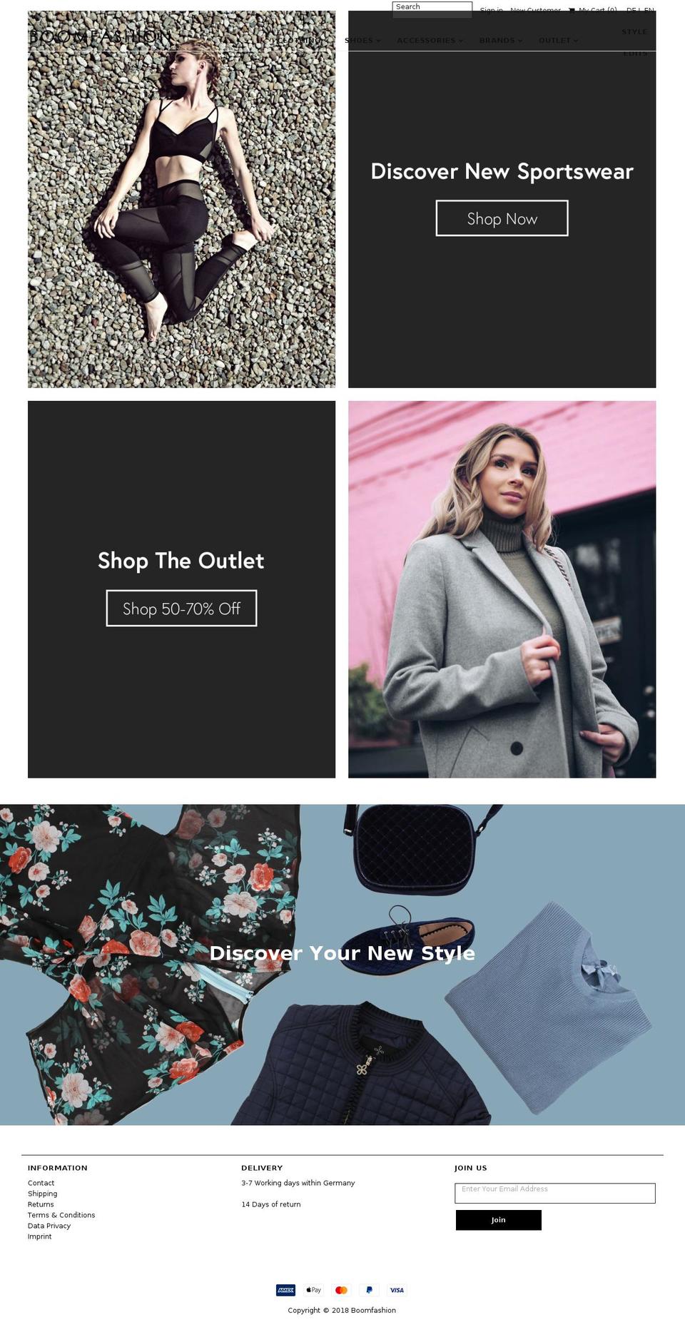 boomfashion.com — Shopify storefront screenshot