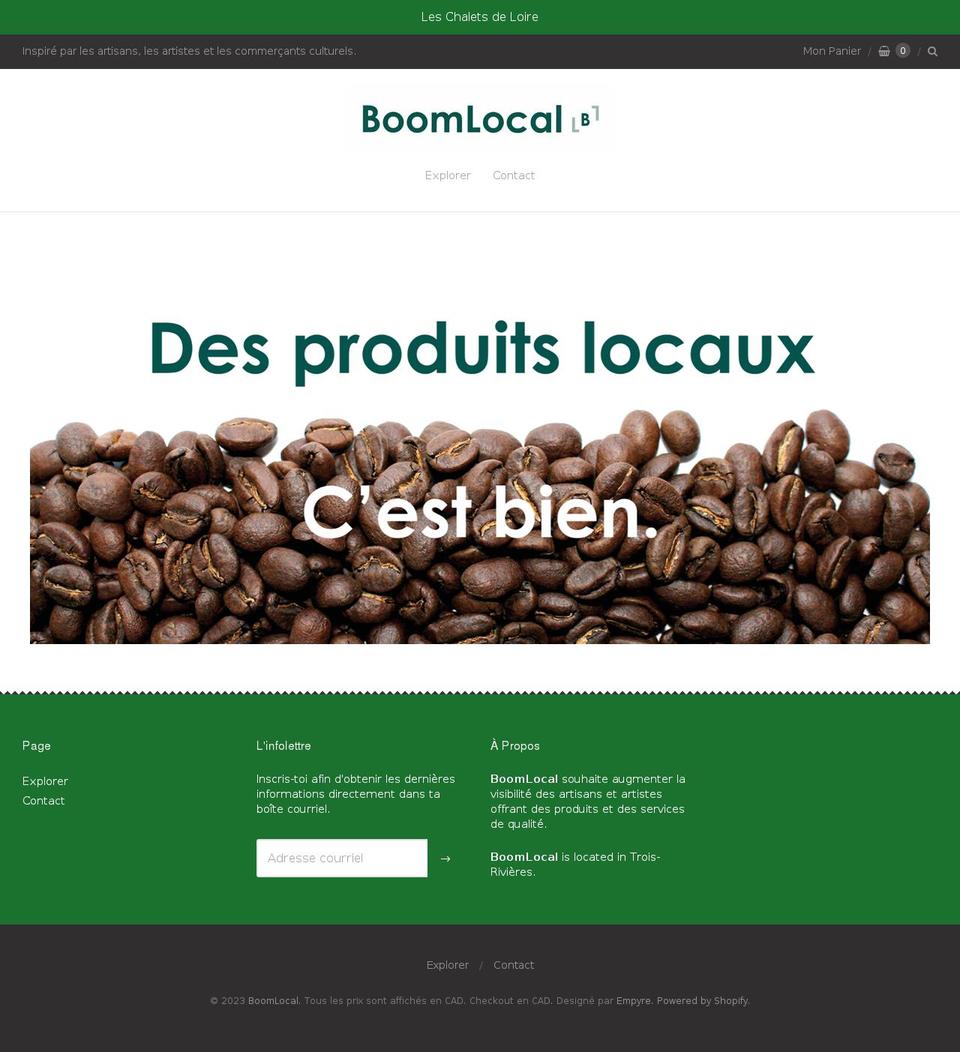 boomlocal.co shopify website screenshot