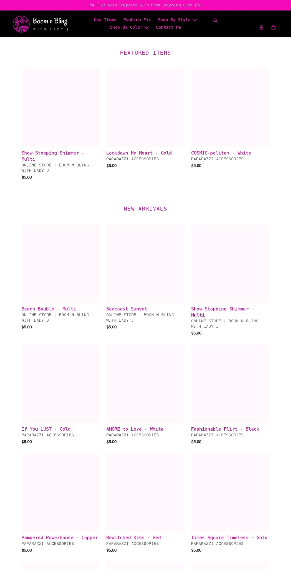 boomnblingladyj.com shopify website screenshot