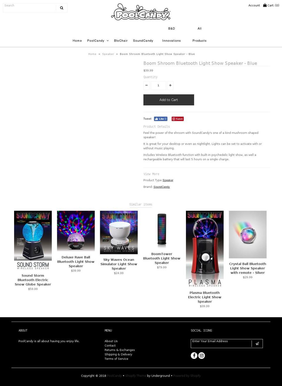 boomshroom.com — Shopify storefront screenshot