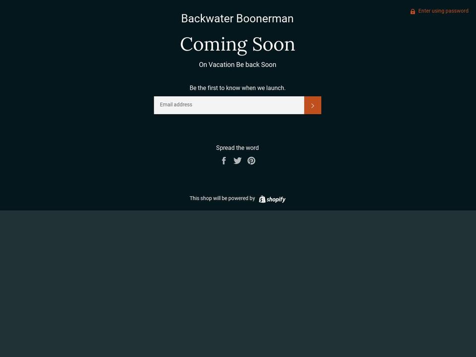 boonermansales.com — Shopify storefront screenshot