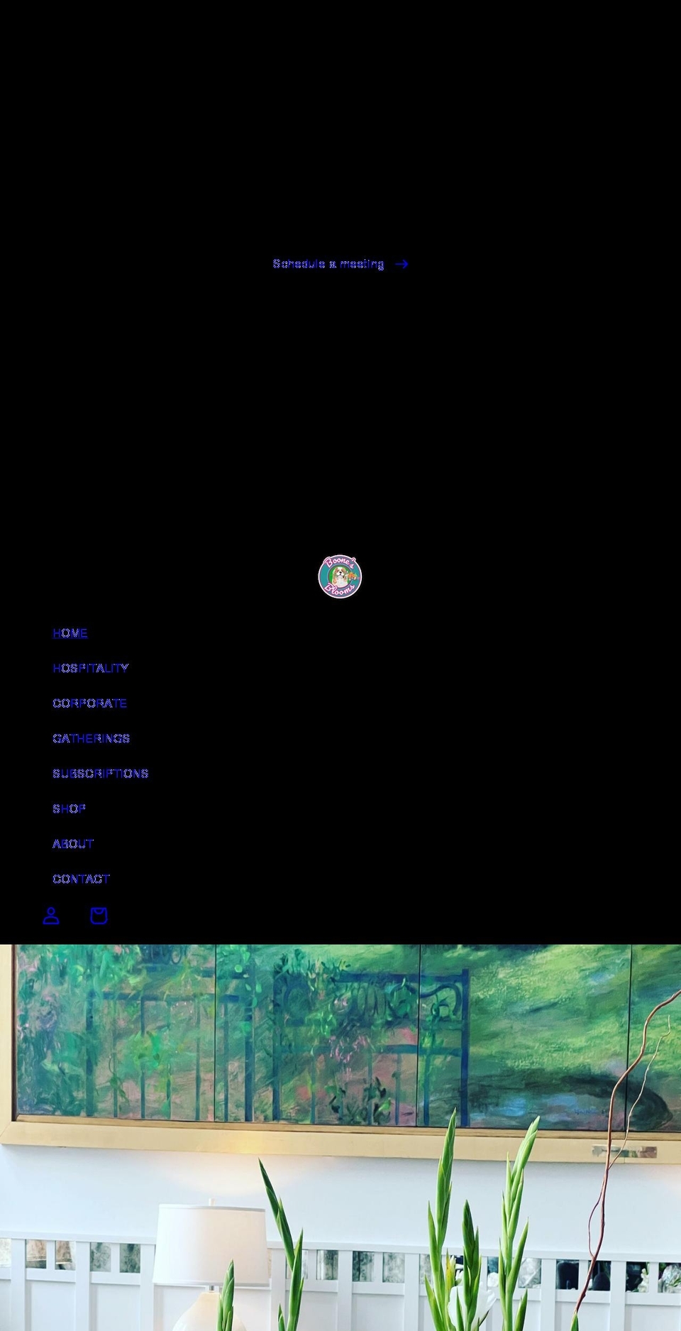 boonesblooms.com shopify website screenshot