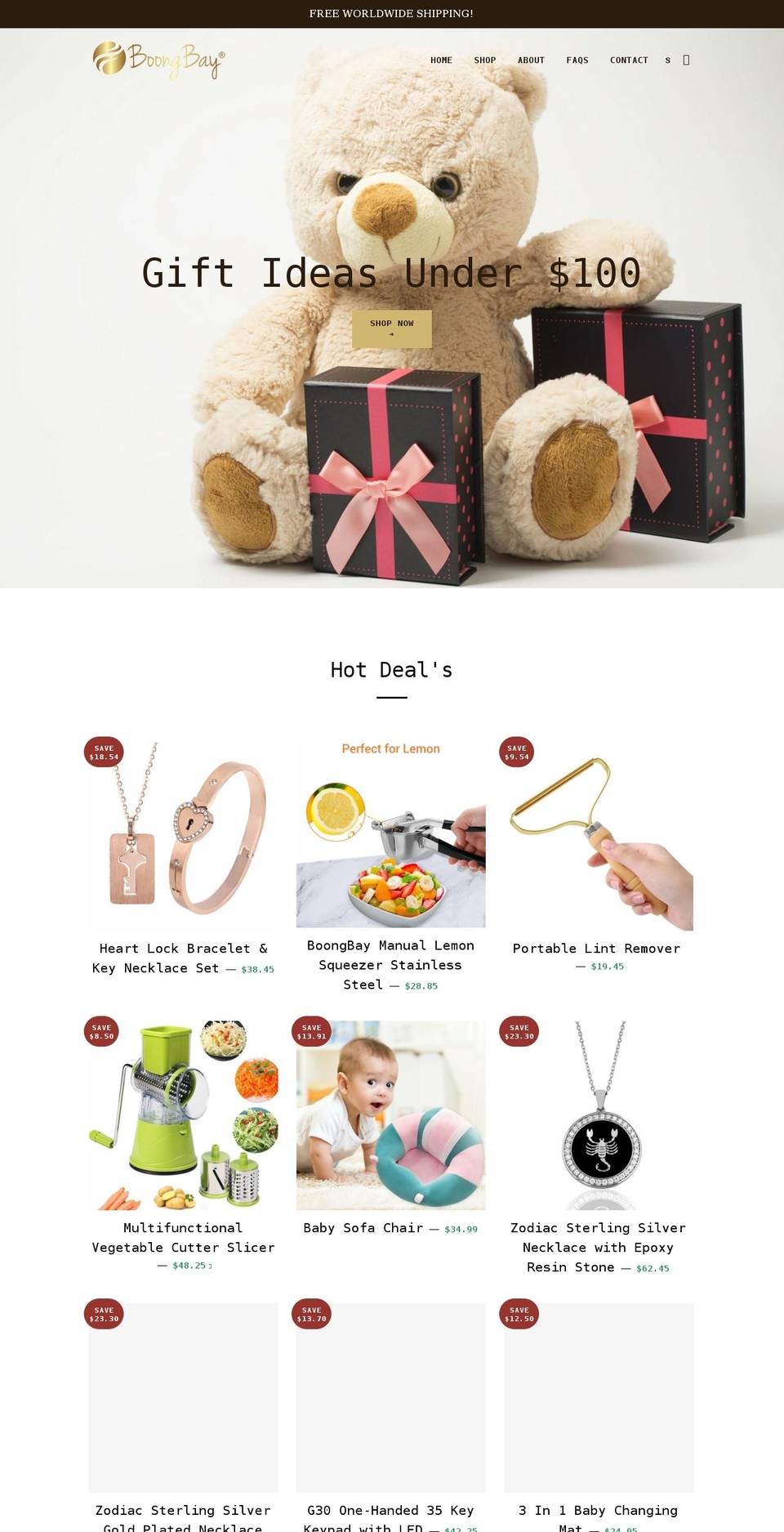 boongbay.com shopify website screenshot