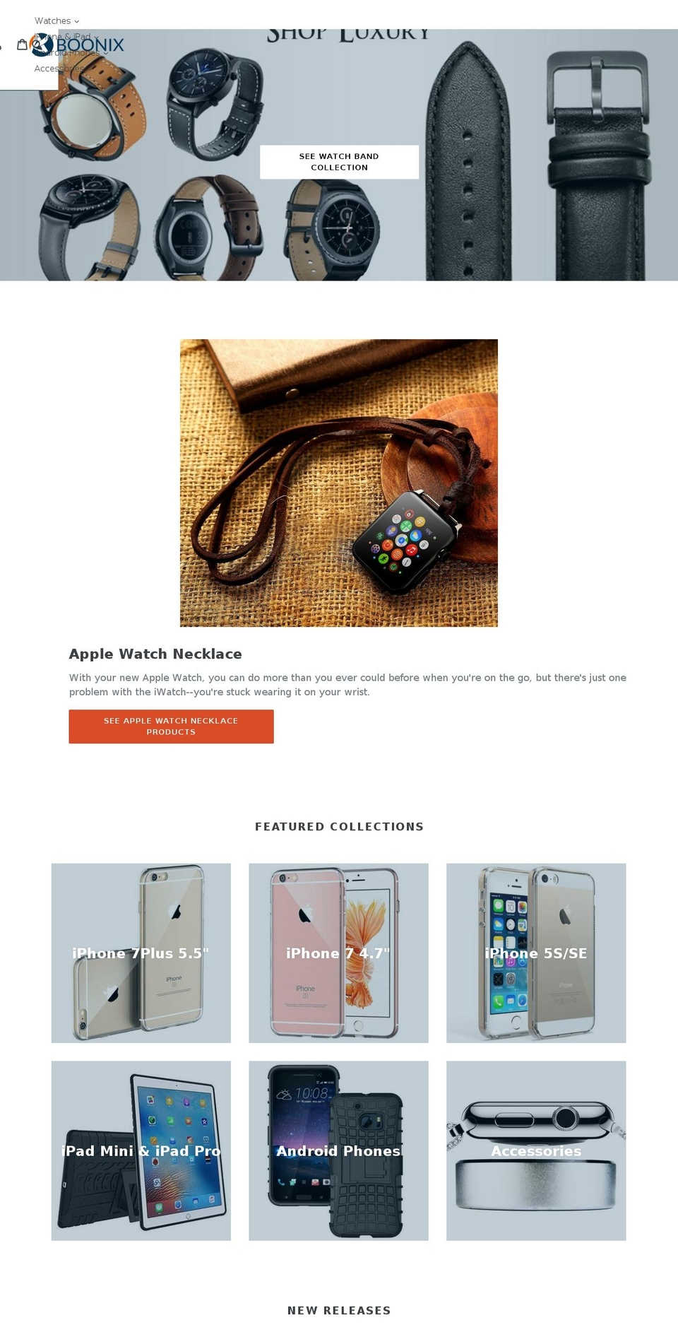 boonix.com shopify website screenshot