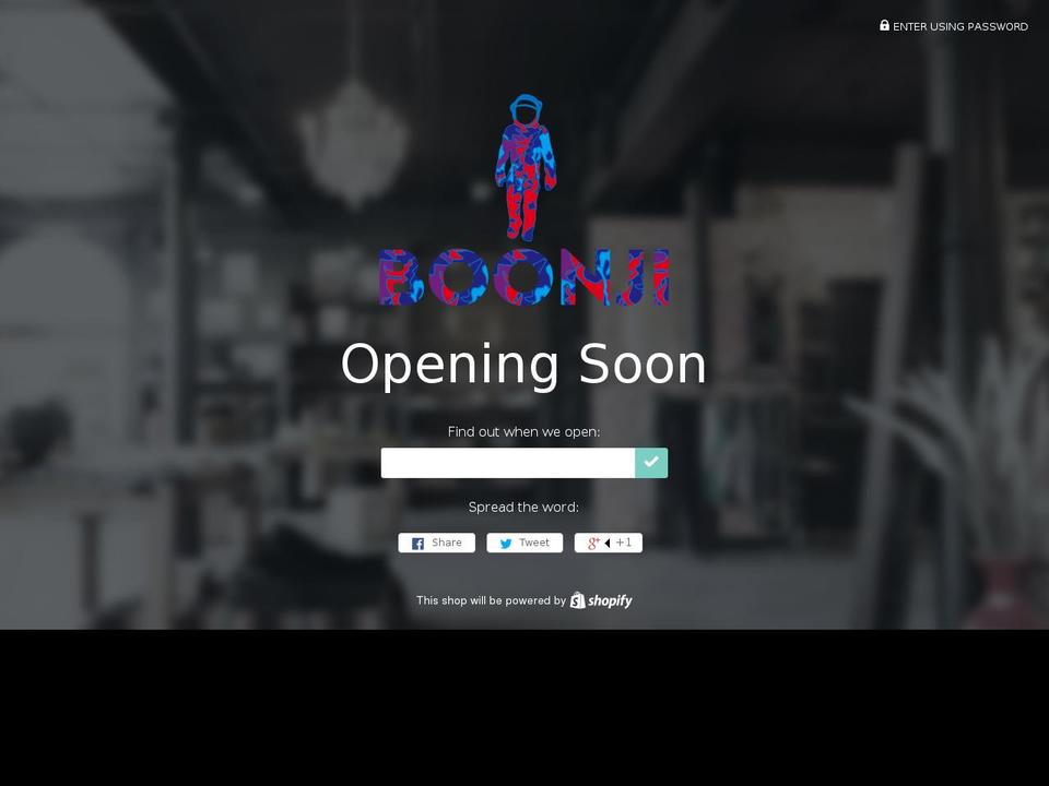 boonji.com shopify website screenshot