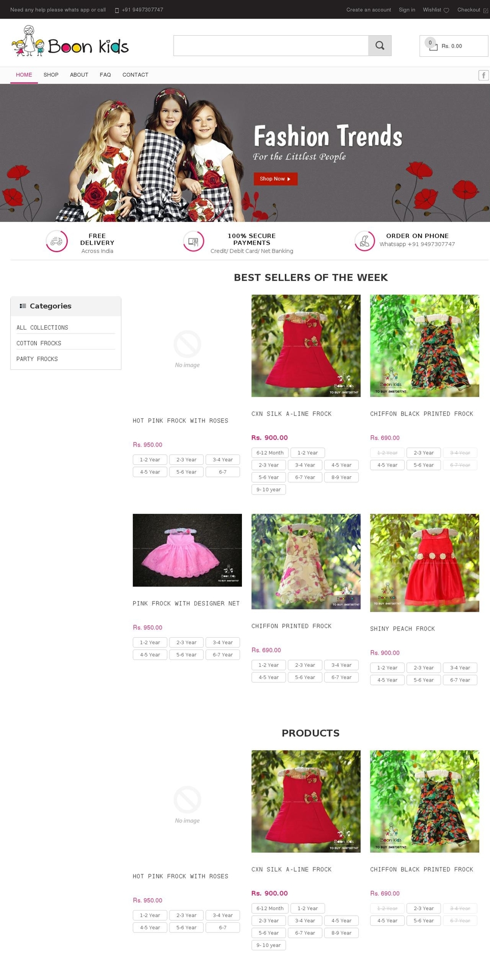 boonkids.com shopify website screenshot
