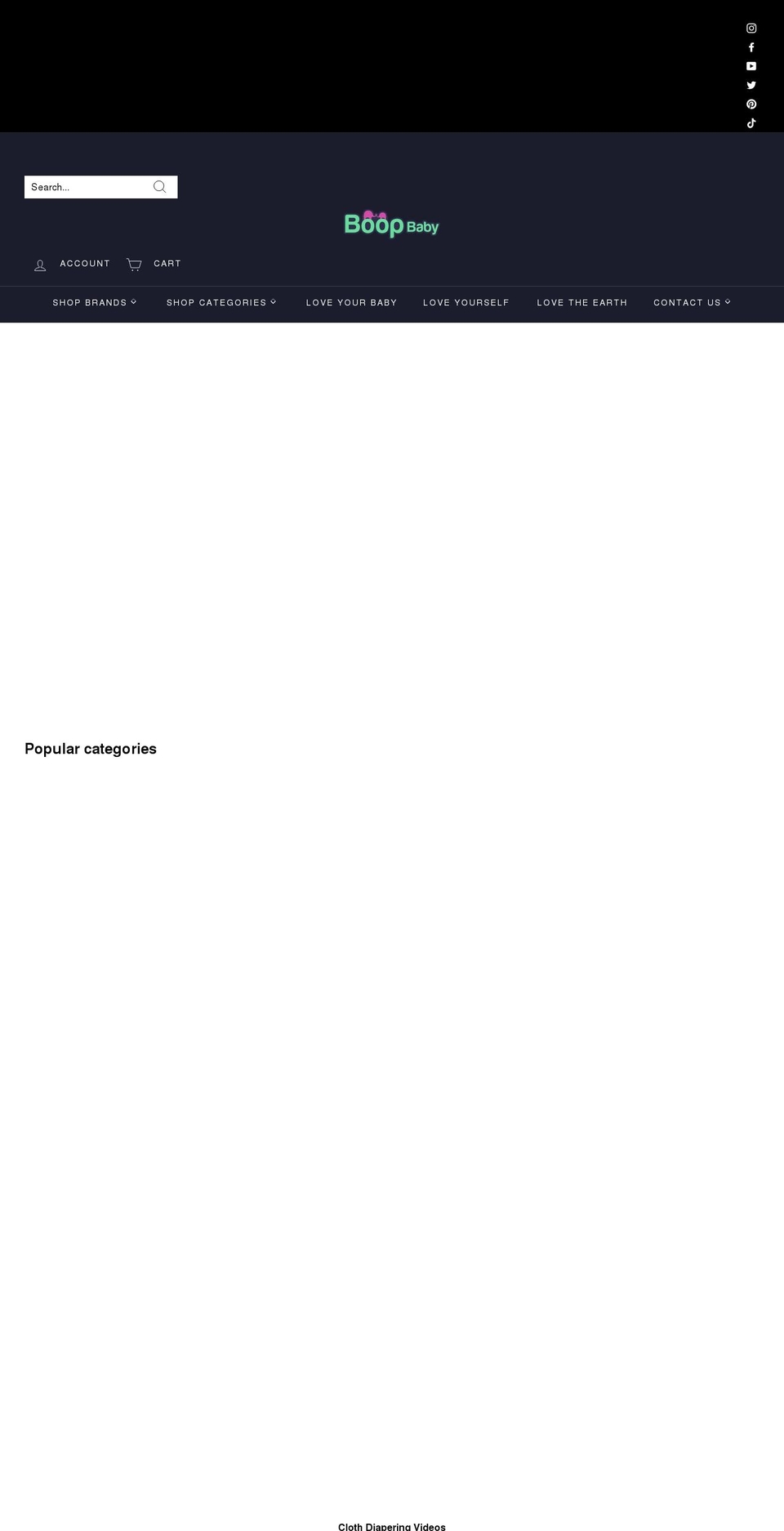 boop-baby.myshopify.com shopify website screenshot