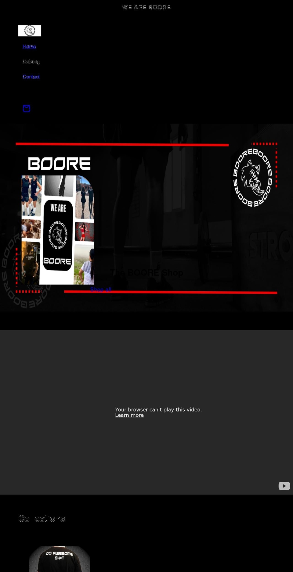 boore.net shopify website screenshot