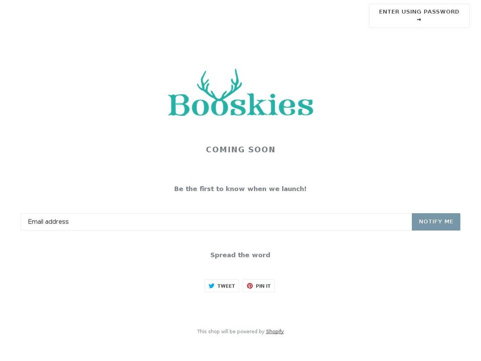 booskies.com — Shopify storefront screenshot