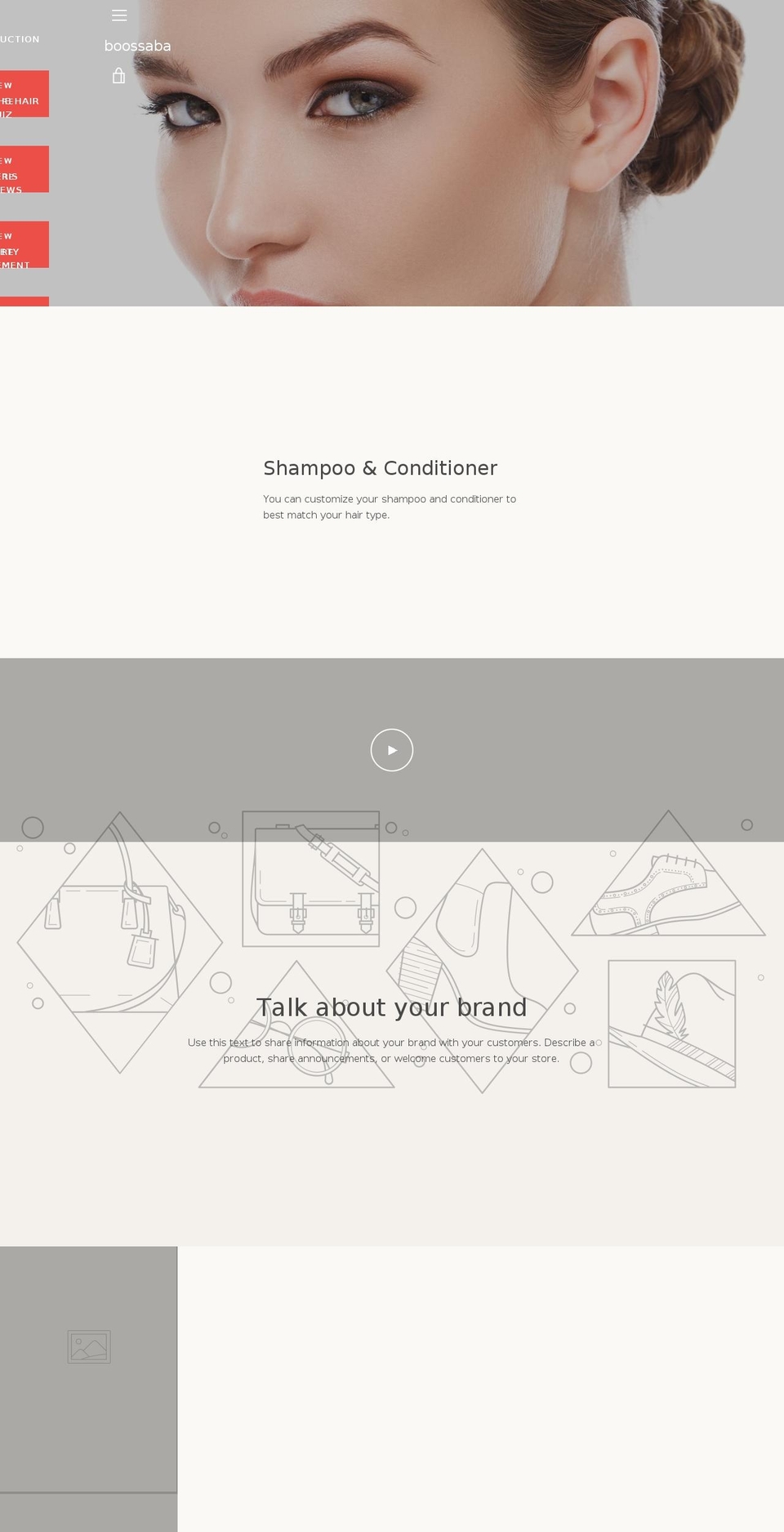 boossaba.com — Shopify storefront screenshot
