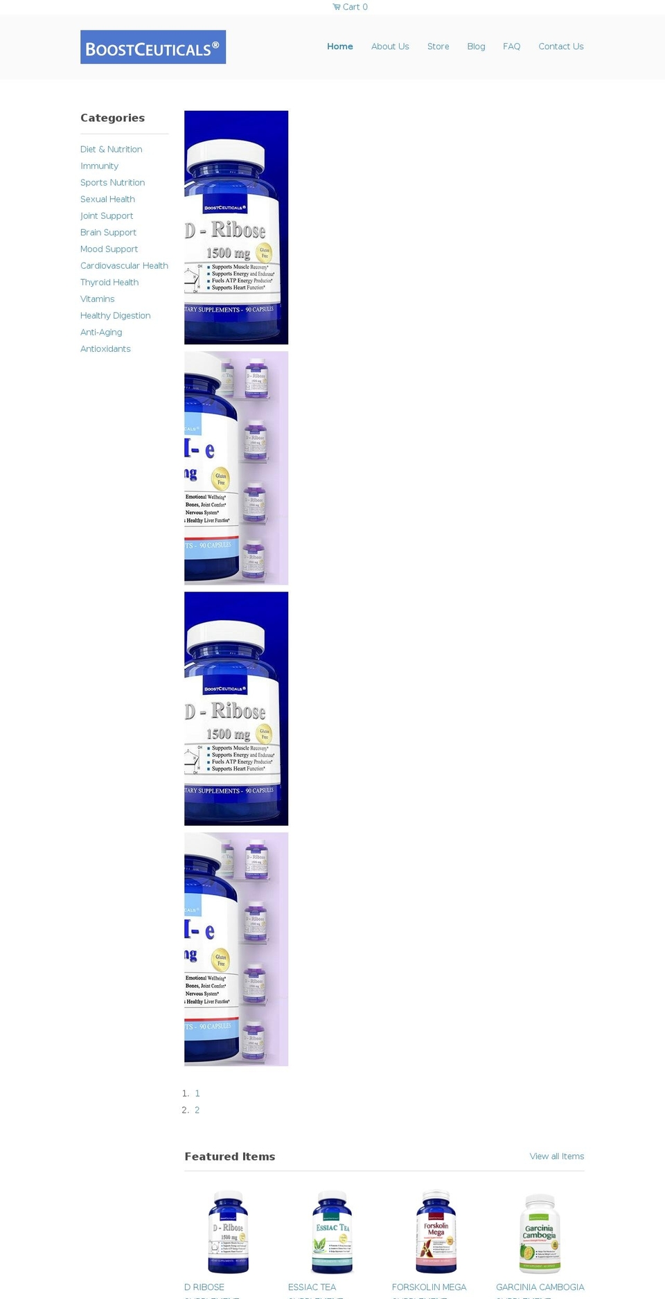 boostceuticals.com shopify website screenshot