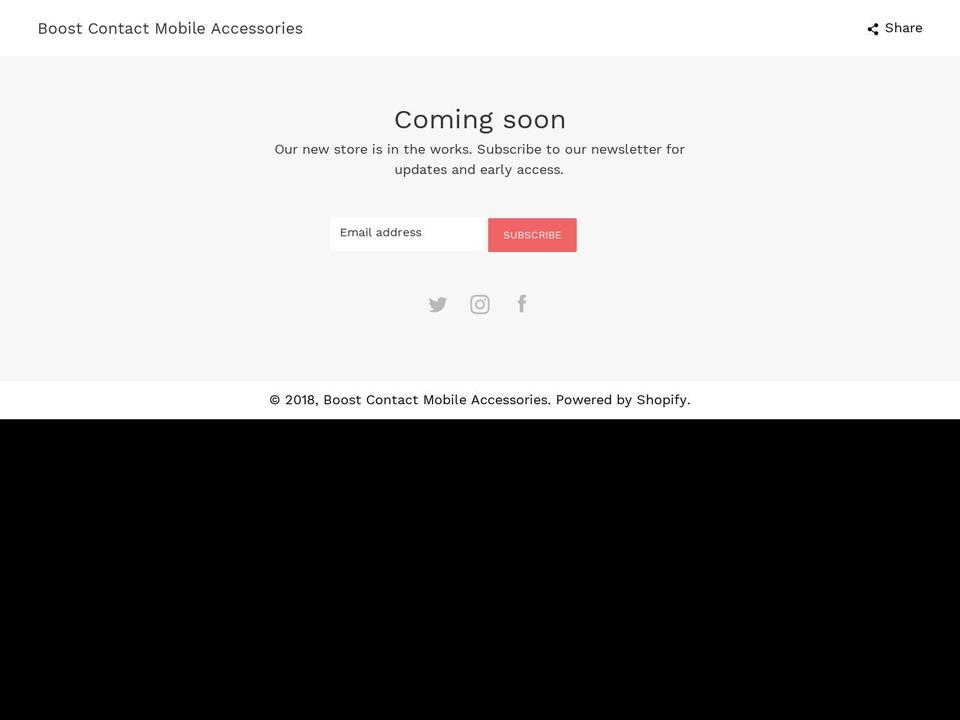 boostcontact.com shopify website screenshot