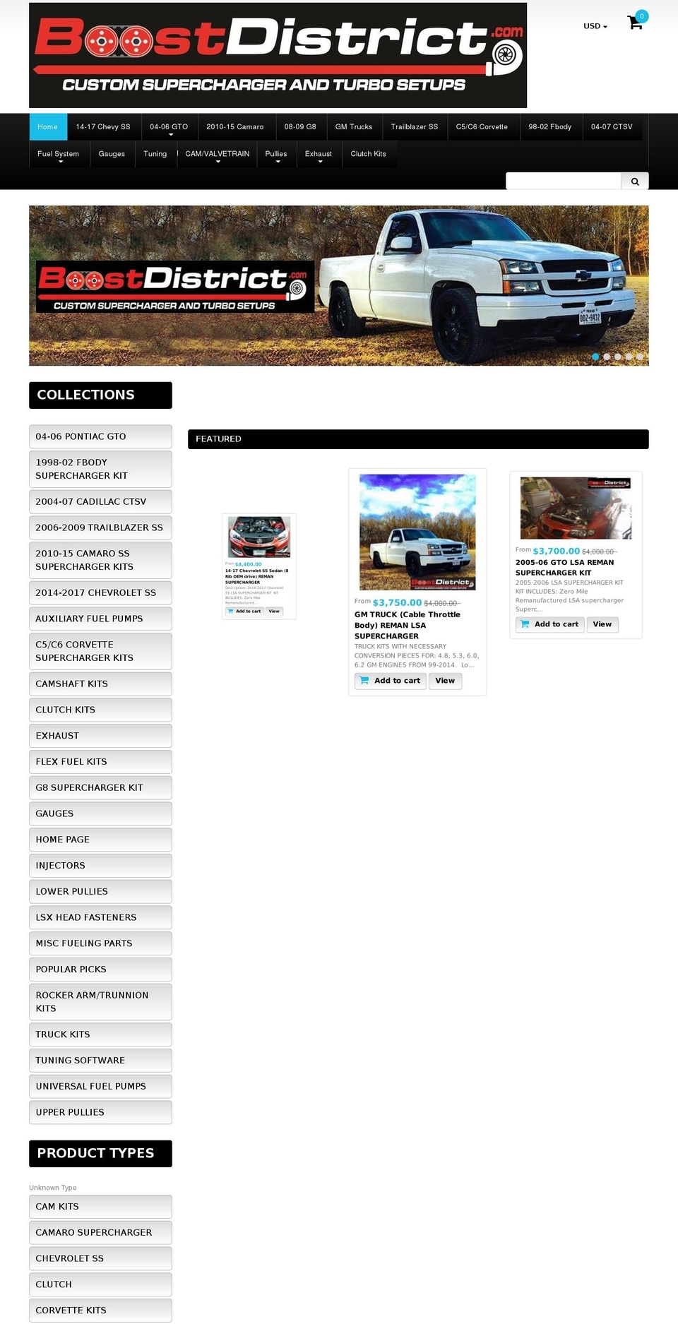 boostdistrict.com shopify website screenshot