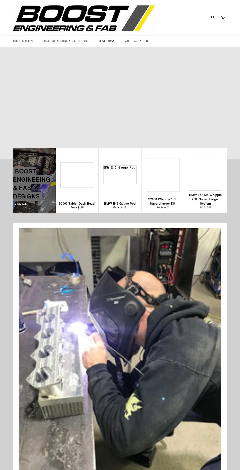 boostengineeringinc.com shopify website screenshot