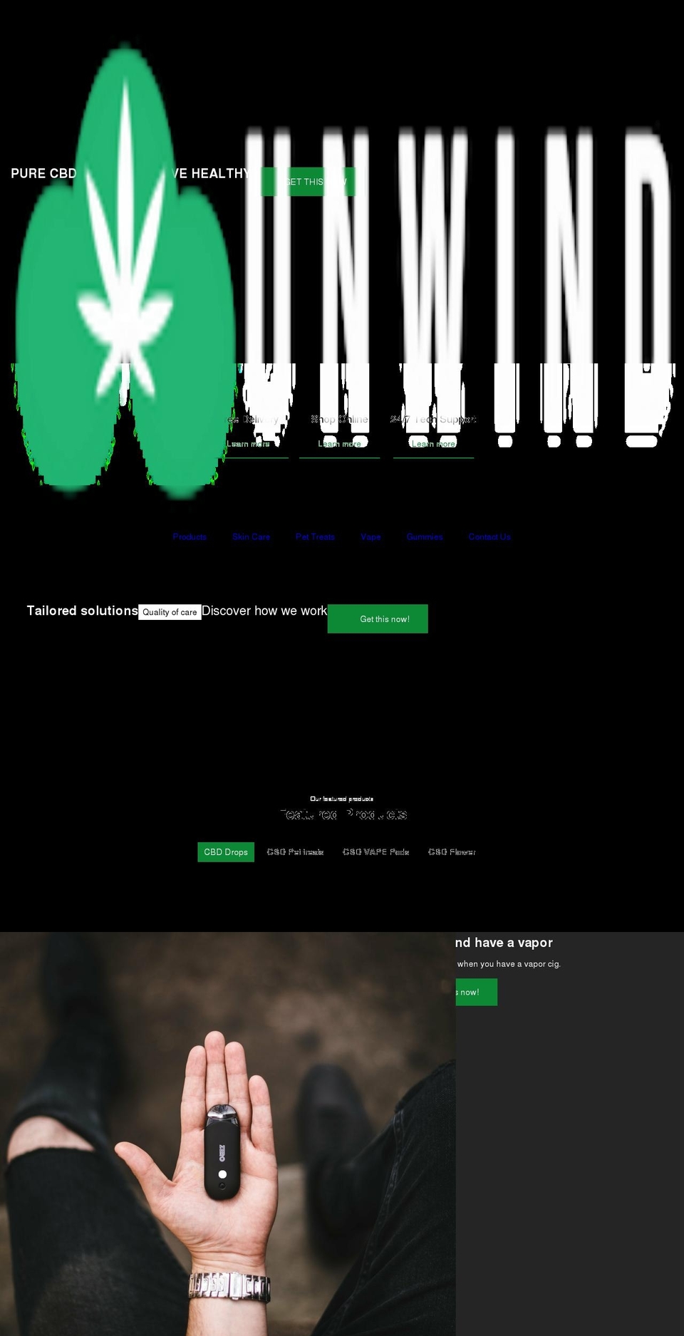 booster-theme-cbd.myshopify.com shopify website screenshot