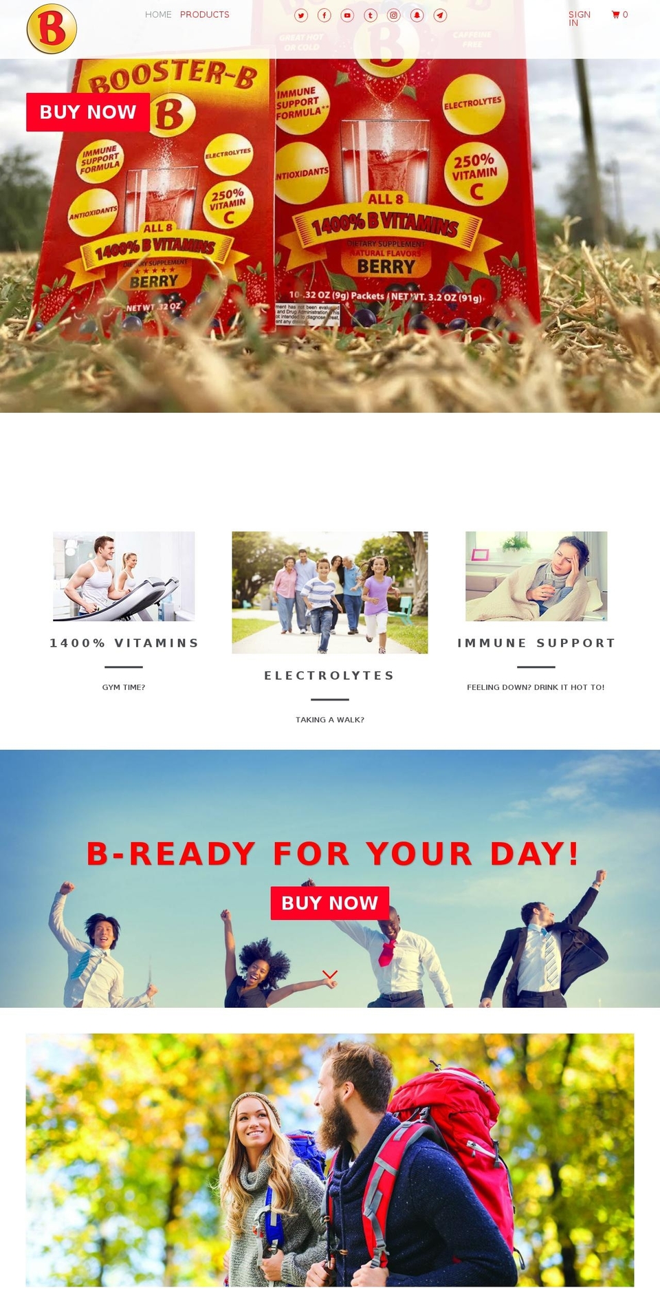 boosterb.com — Shopify storefront screenshot