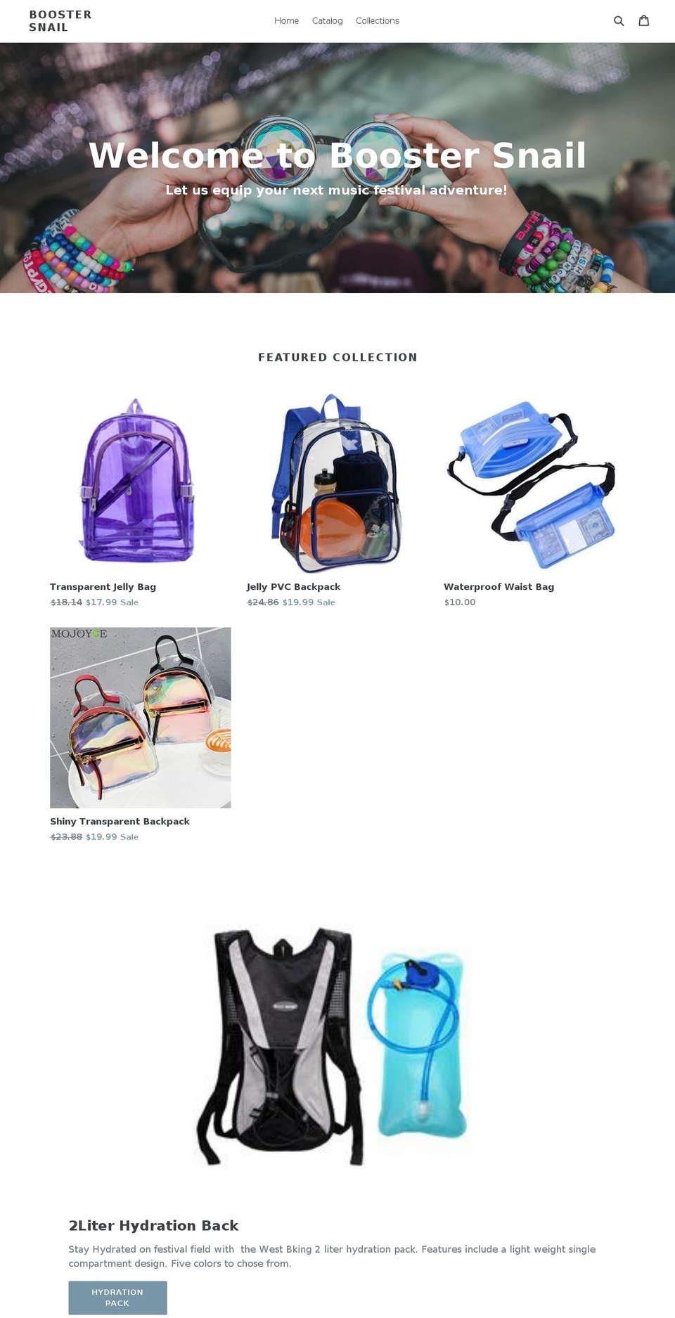 boostersnail.com — Shopify storefront screenshot