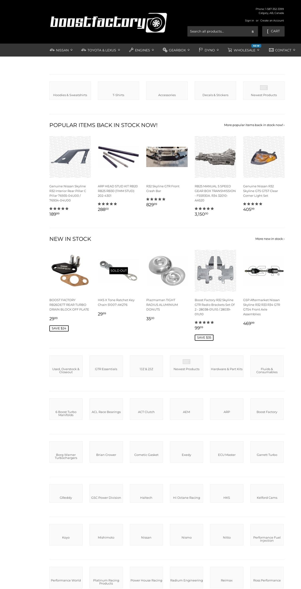boostfactory.ca shopify website screenshot