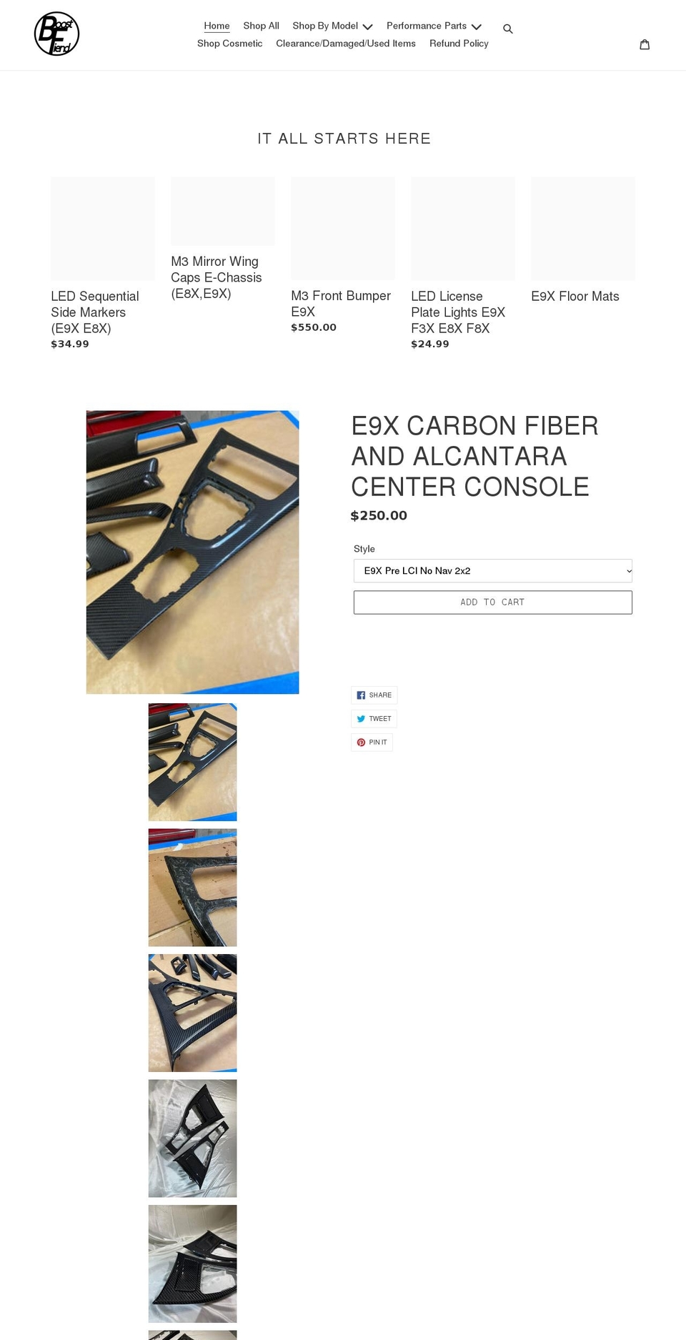 boostfiendindustries.com shopify website screenshot