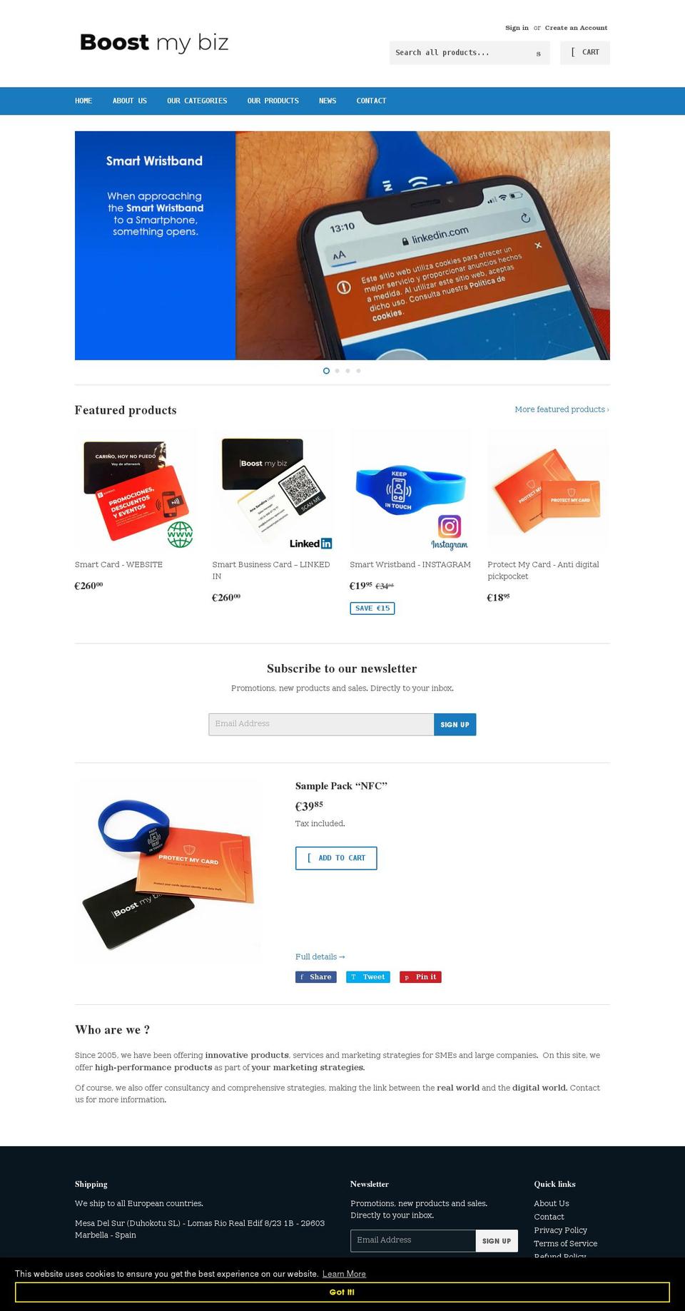 boostmybiz.shop shopify website screenshot