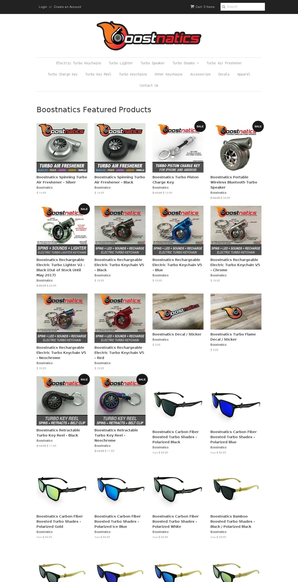 boostnatics.com shopify website screenshot