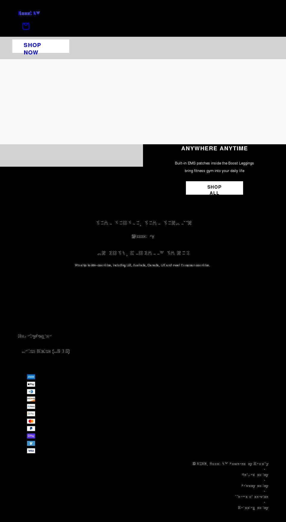boostny.com shopify website screenshot