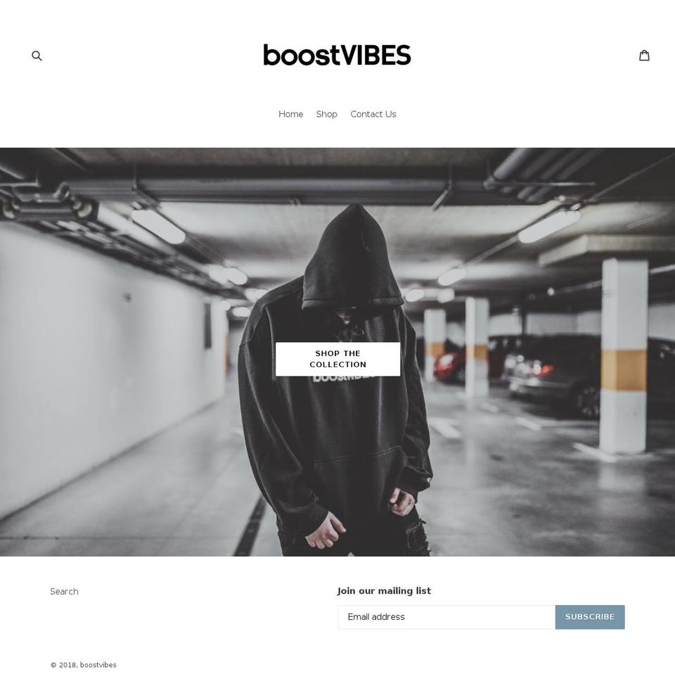 boostvibes.com shopify website screenshot