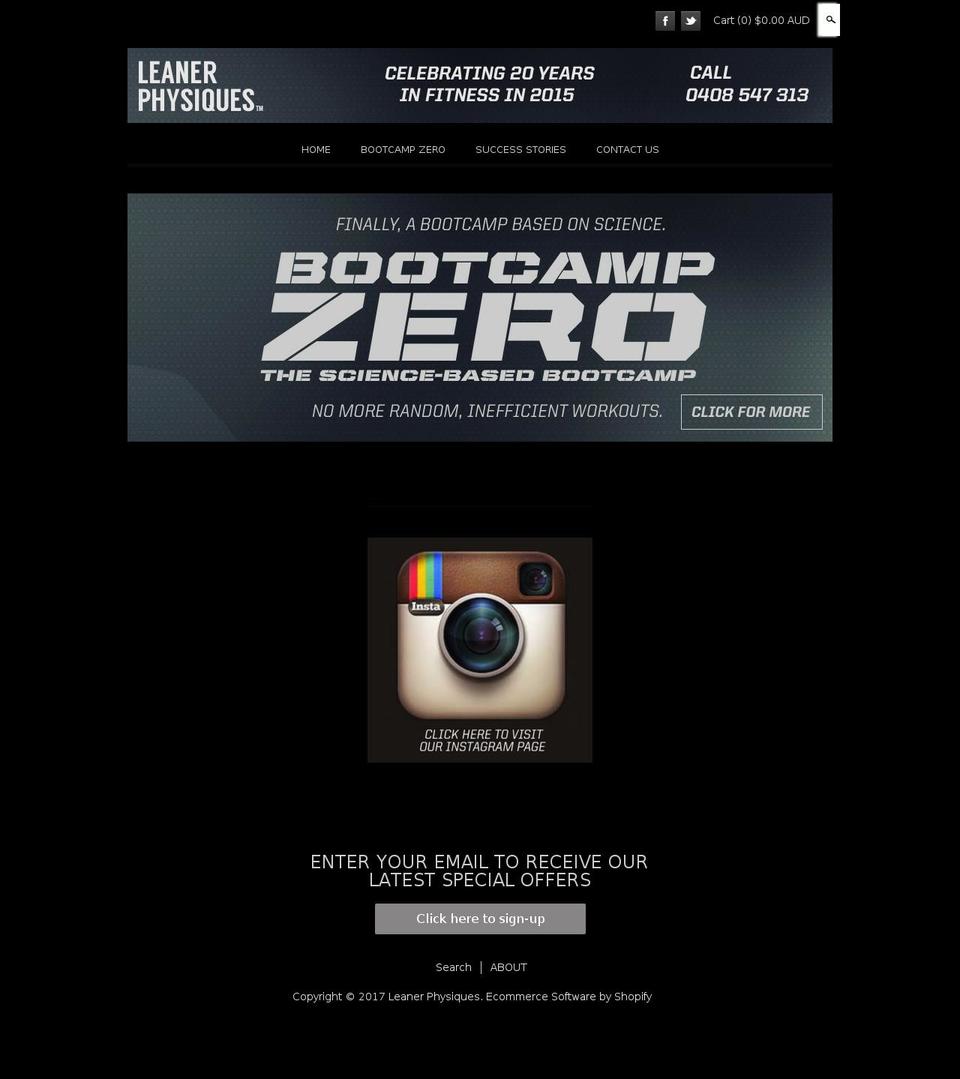 bootcampzero.com shopify website screenshot