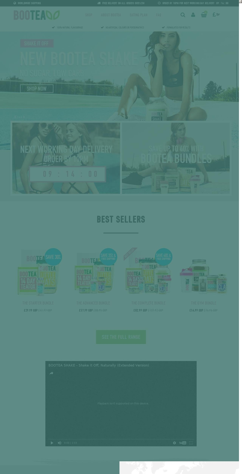 bootea.com shopify website screenshot