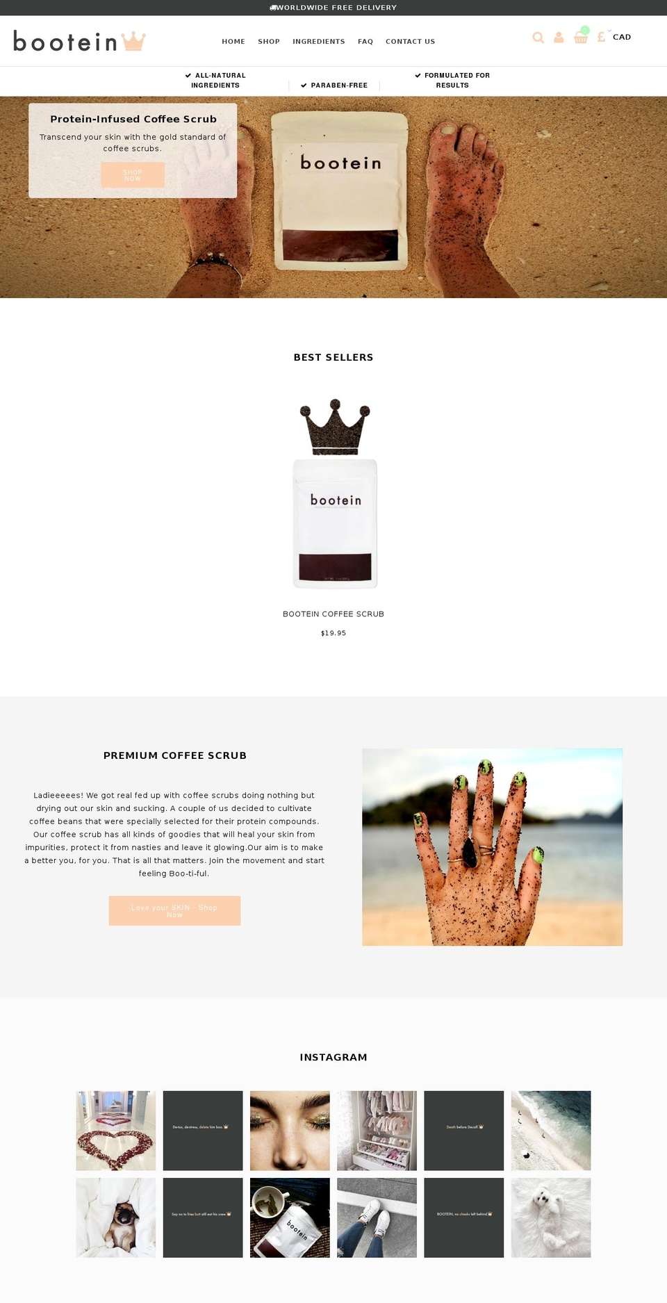 bootein.com shopify website screenshot