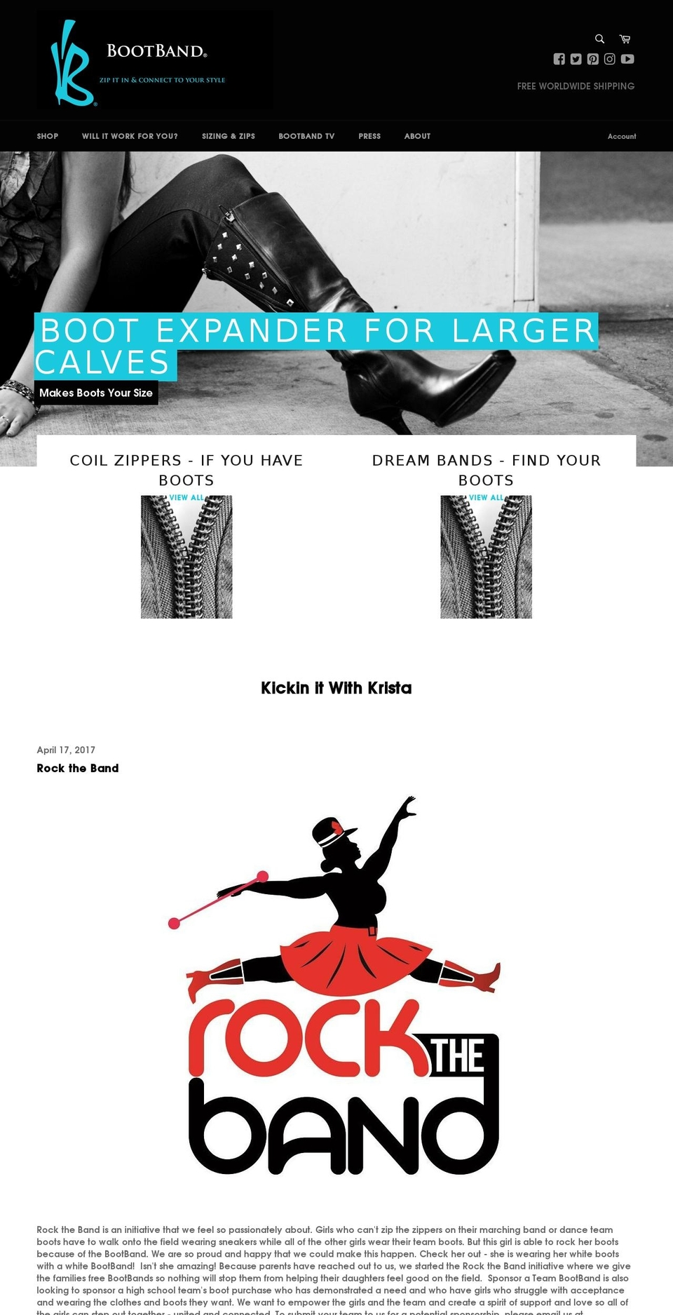bootexpanders.com — Shopify storefront screenshot