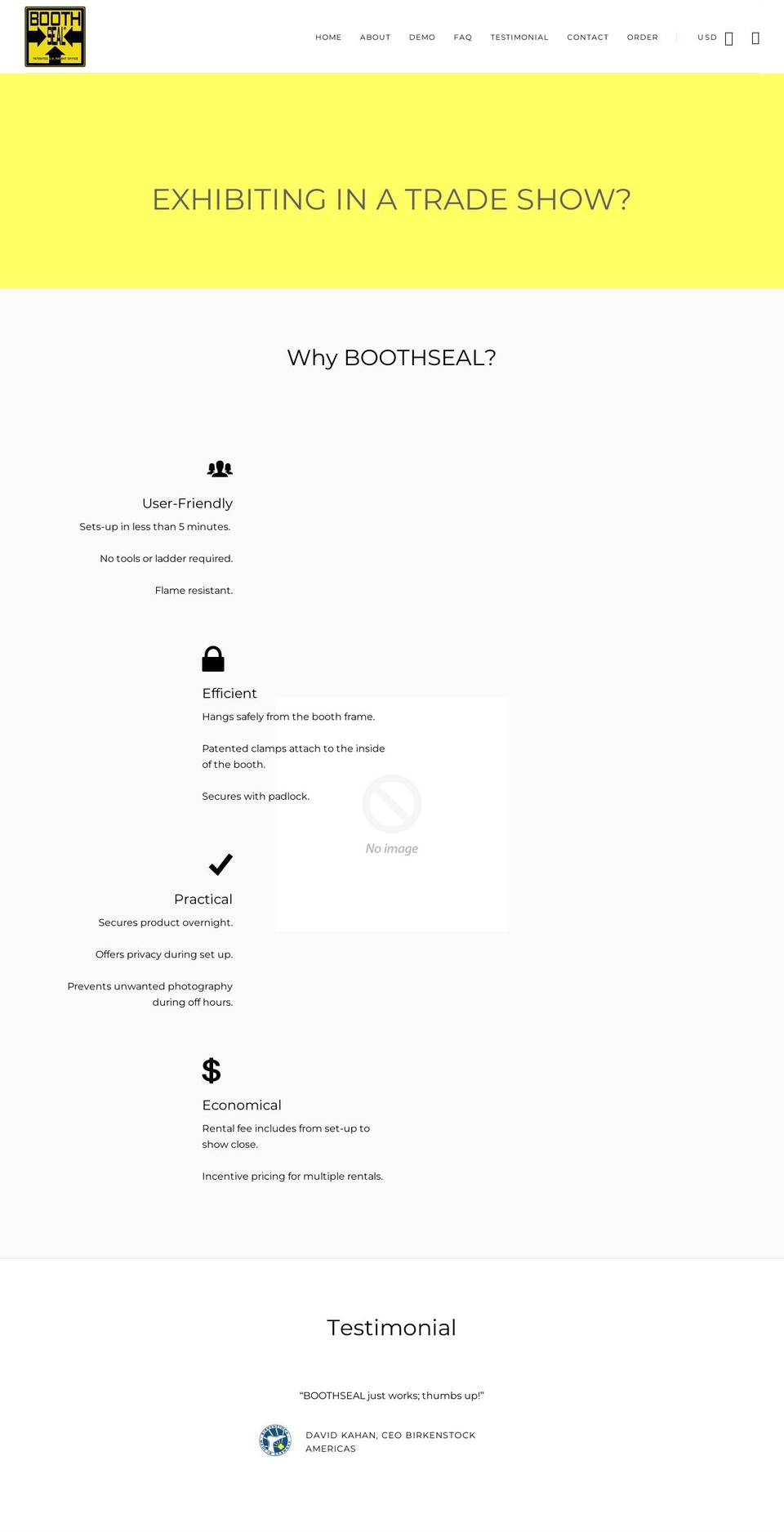 boothseal-2.myshopify.com shopify website screenshot