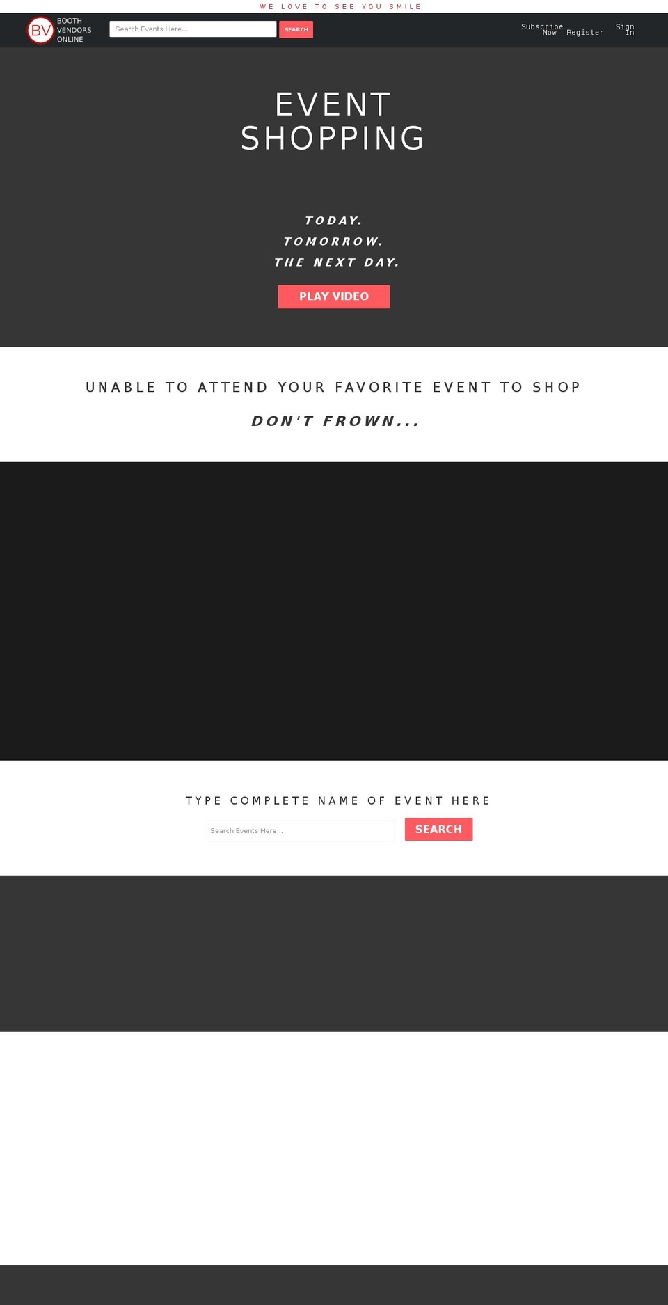 boothvendorsonline.com — Shopify storefront screenshot