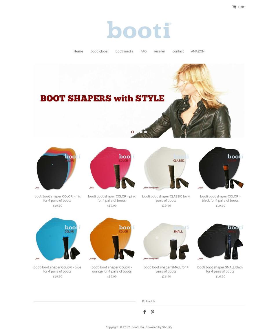 booti-bootshapers.com shopify website screenshot