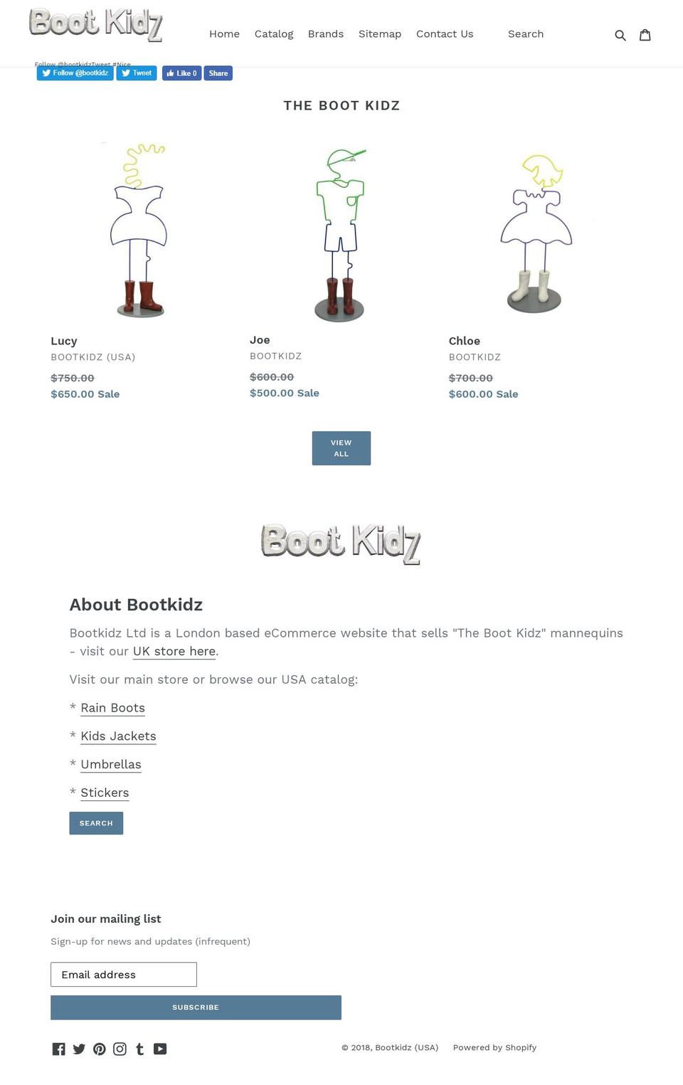 bootkidz.com shopify website screenshot