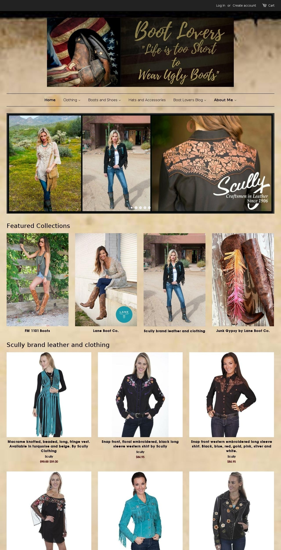 bootloversusa.com shopify website screenshot