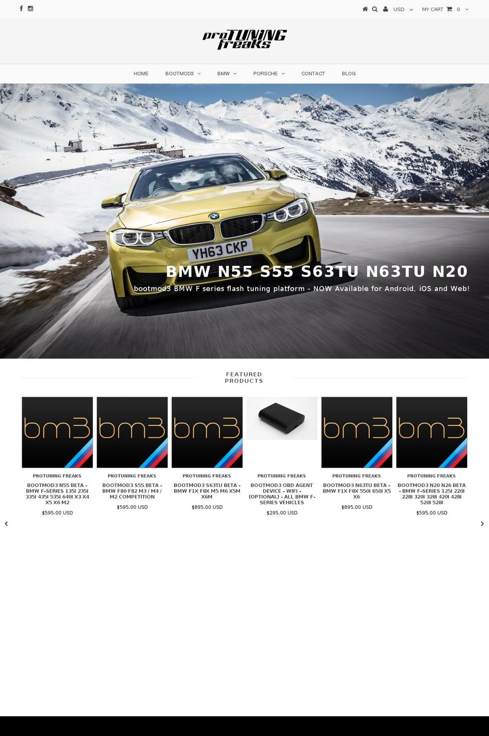 bootmod3.org shopify website screenshot