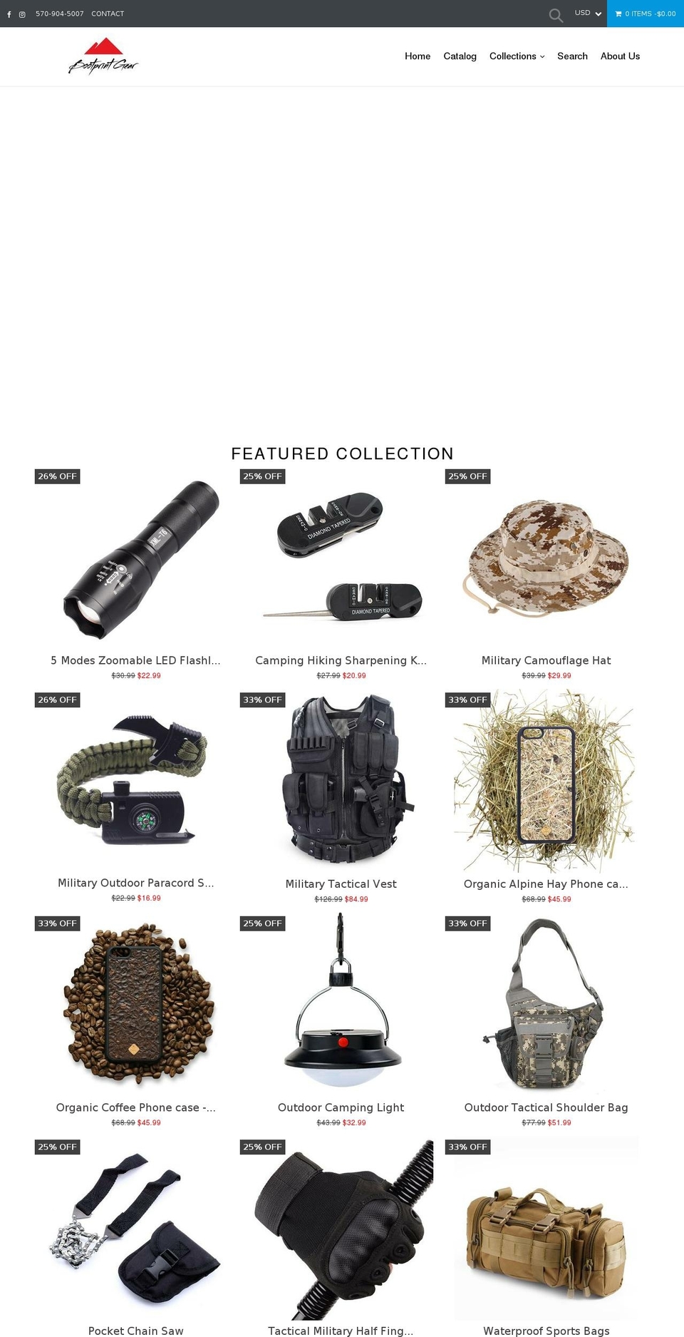 bootprintgear.com — Shopify storefront screenshot