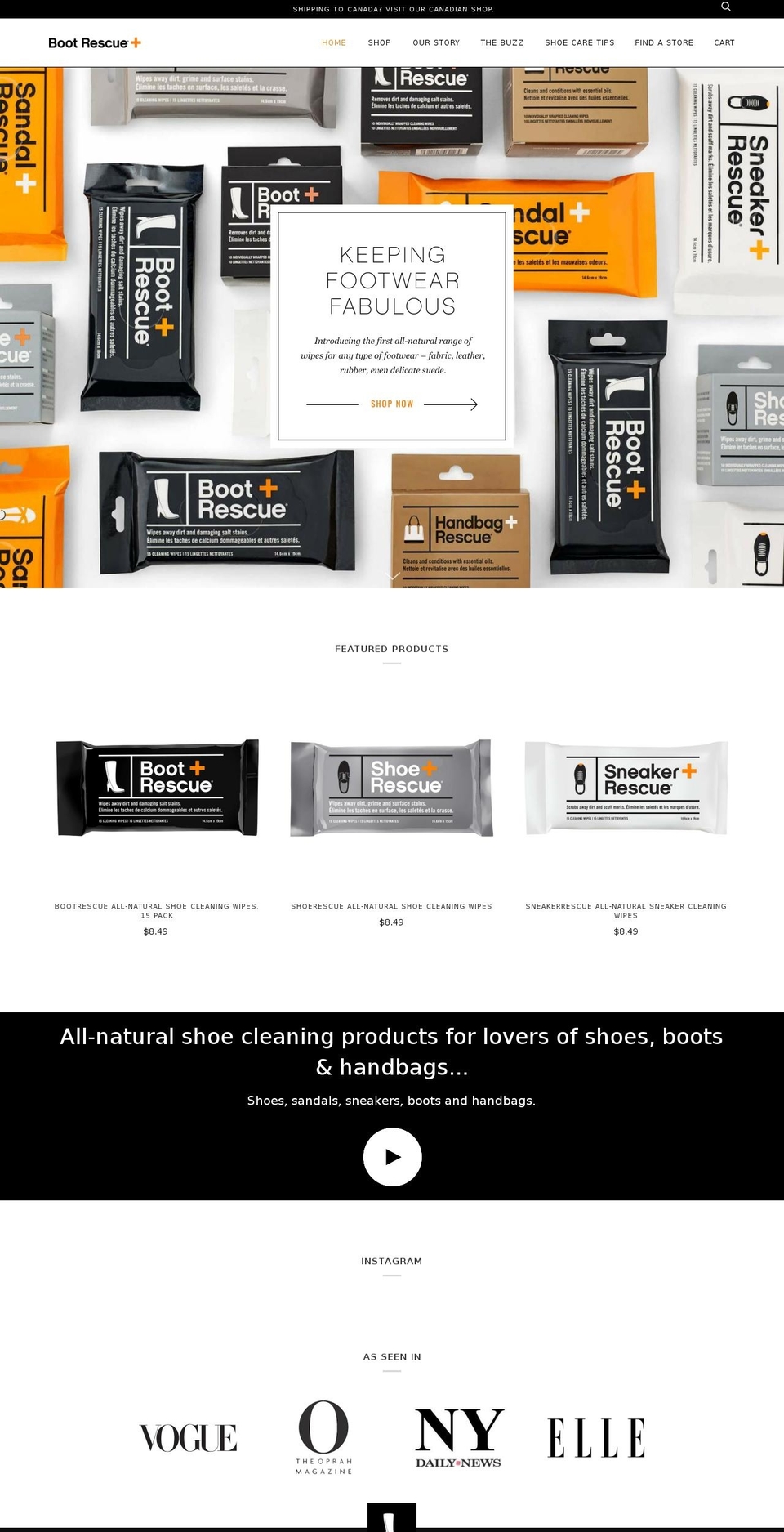 bootrescue.com shopify website screenshot