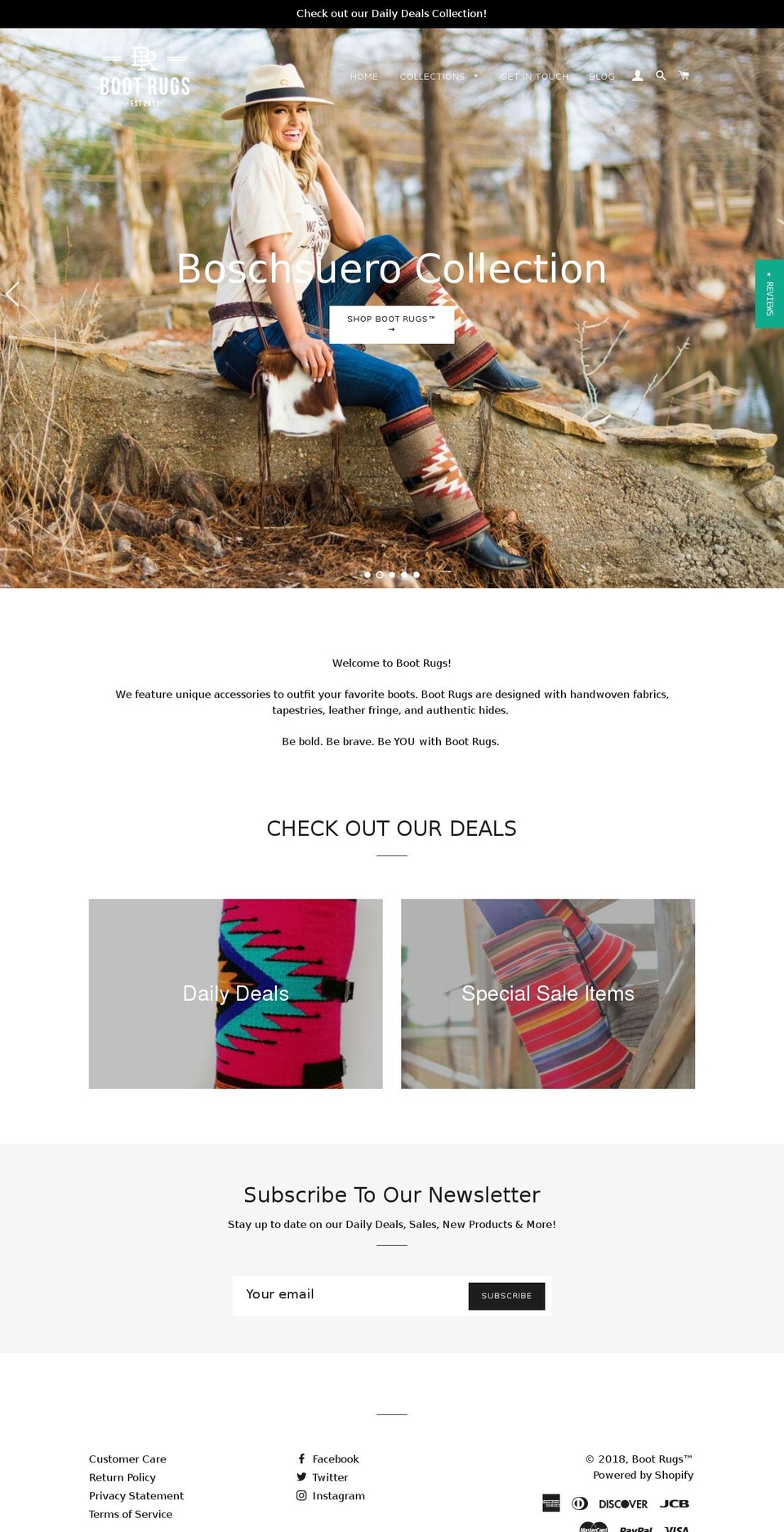 bootrugs.net shopify website screenshot