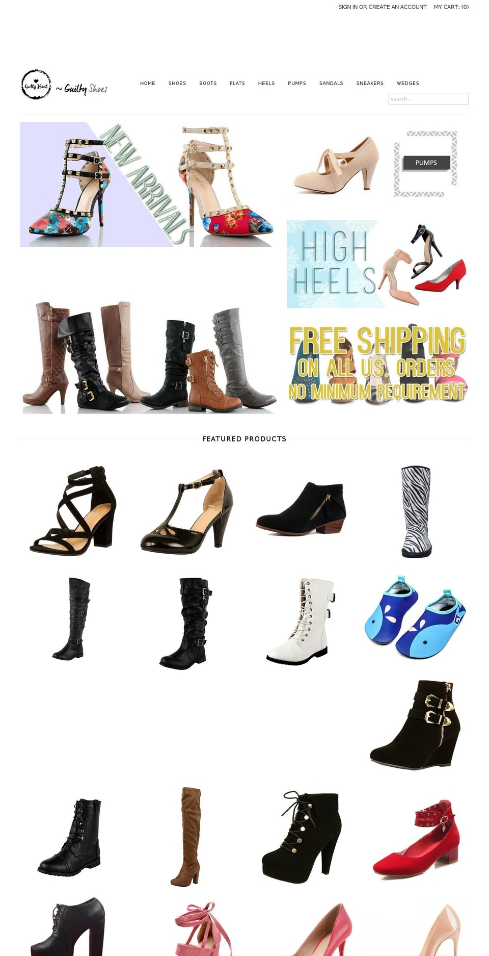 www-guiltyshoes-com-mr-parker Shopify theme site example boots2shoes.com