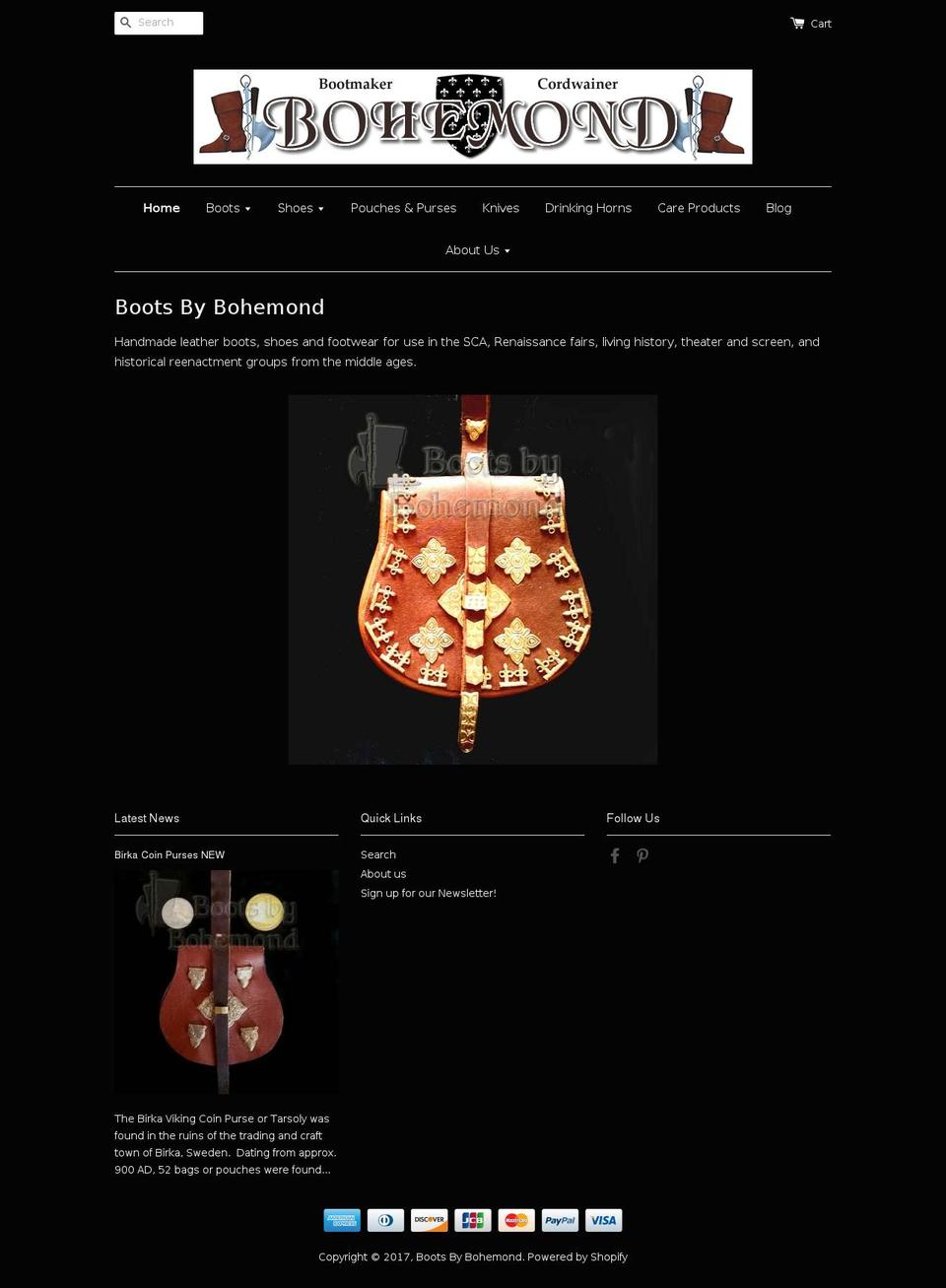 bootsbybohemond.net shopify website screenshot