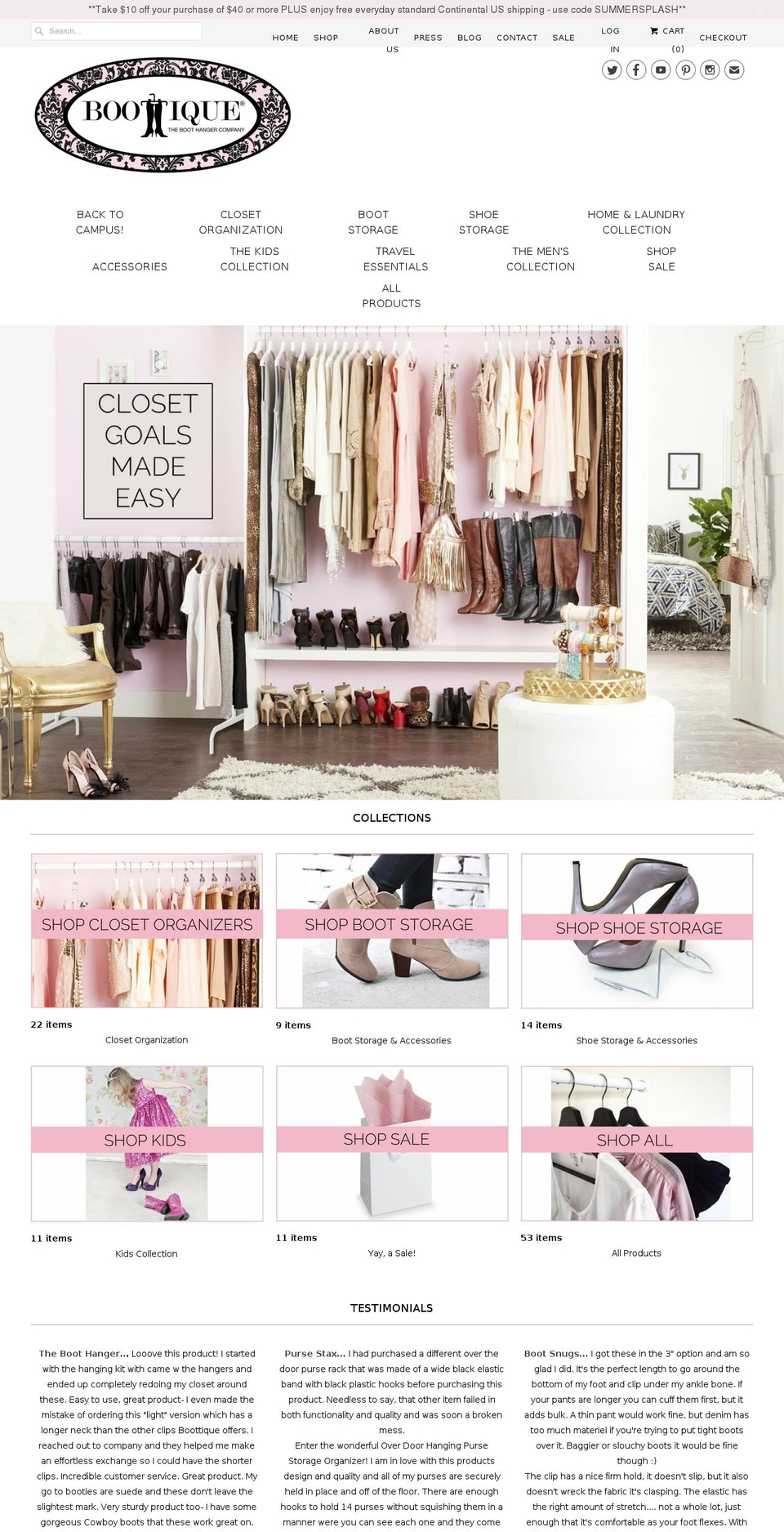 bootstoragesolutions.net shopify website screenshot