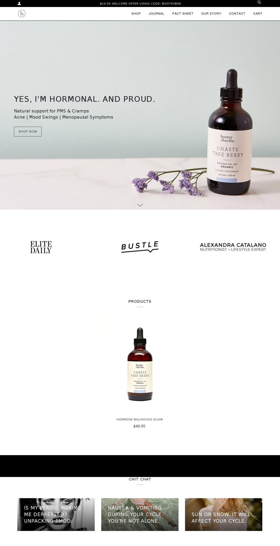 bootsychuchu.com shopify website screenshot