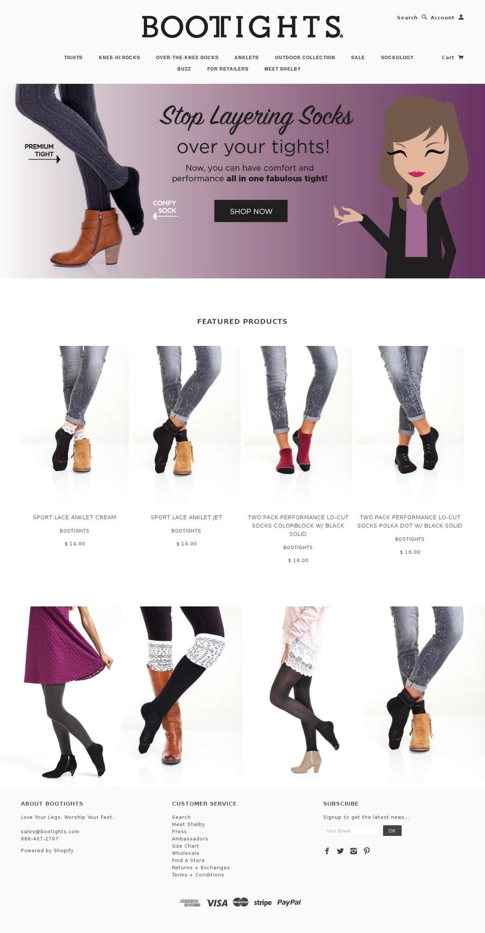 New Blockshop Shopify theme site example boottights.com