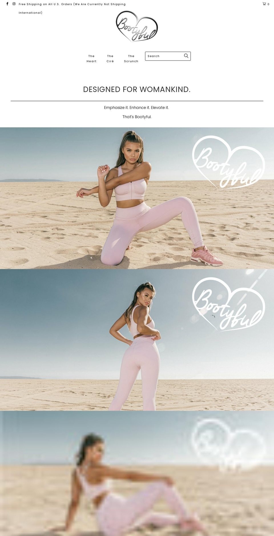 bootyful.com shopify website screenshot